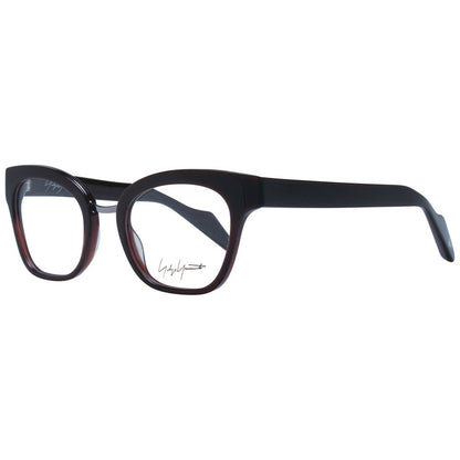 Yohji Yamamoto Brown Unisex Optical Frames – Full-Rim Style