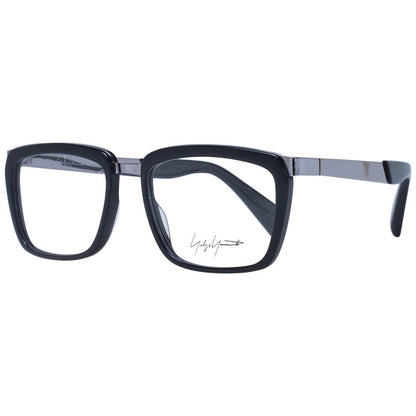Yohji Yamamoto Black Unisex Optical Frames – Square Full-Rim
