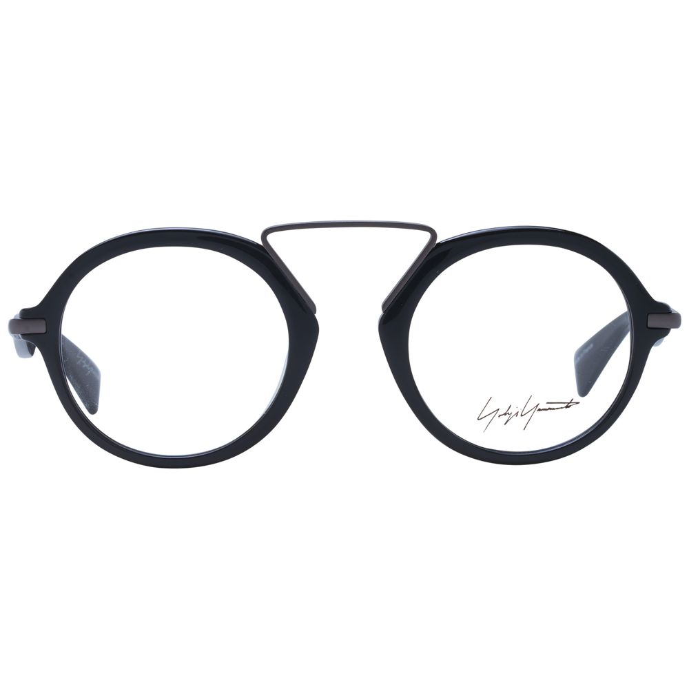 Yohji Yamamoto Gray Unisex Optical Frames – 49mm Round