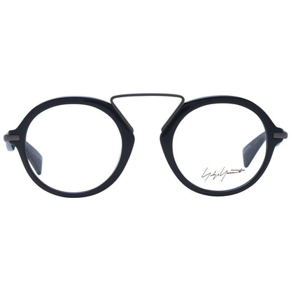 Yohji Yamamoto Gray Unisex Optical Frames – 49mm Round