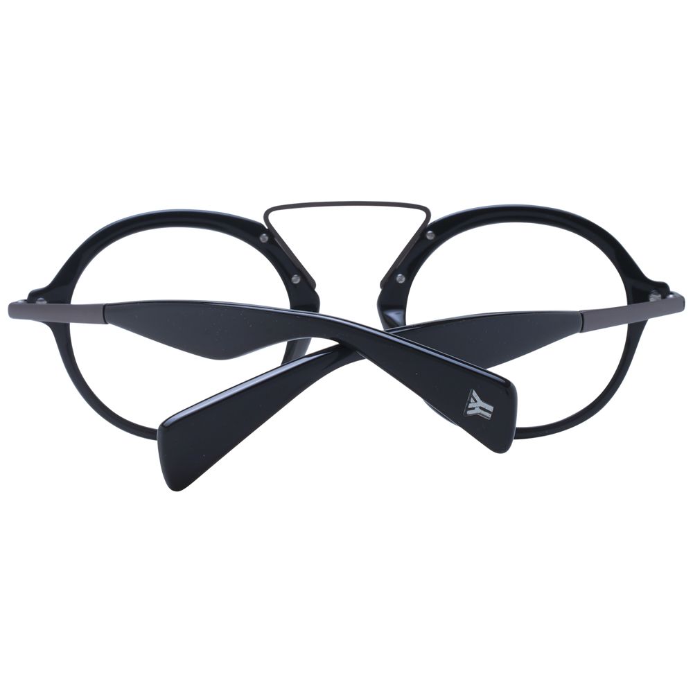 Yohji Yamamoto Gray Unisex Optical Frames – 49mm Round