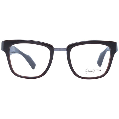 Yohji Yamamoto Brown Unisex Optical Frames – Square Full-Rim