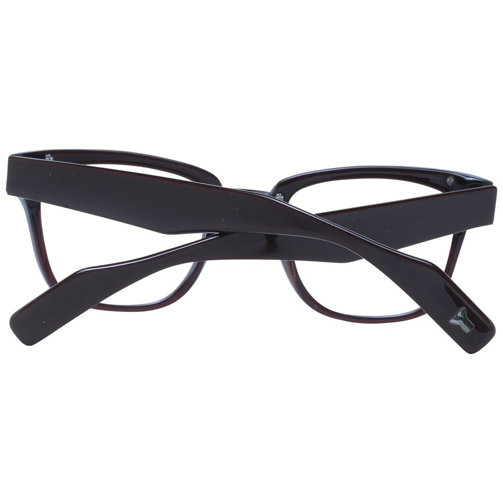 Yohji Yamamoto Brown Unisex Optical Frames – Square Full-Rim