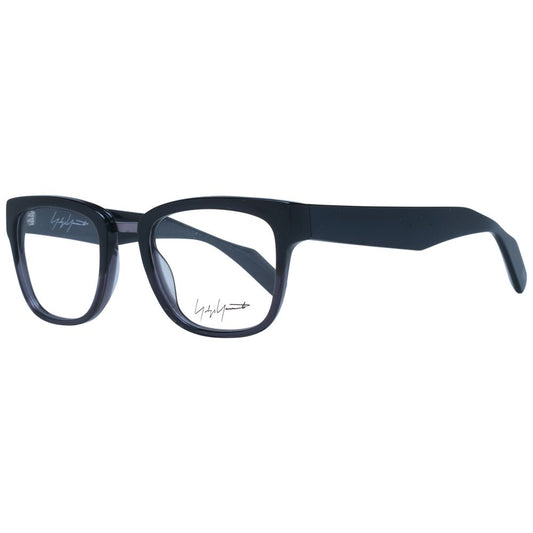 Yohji Yamamoto Unisex Optical Frames – Gray Square Style, 50mm