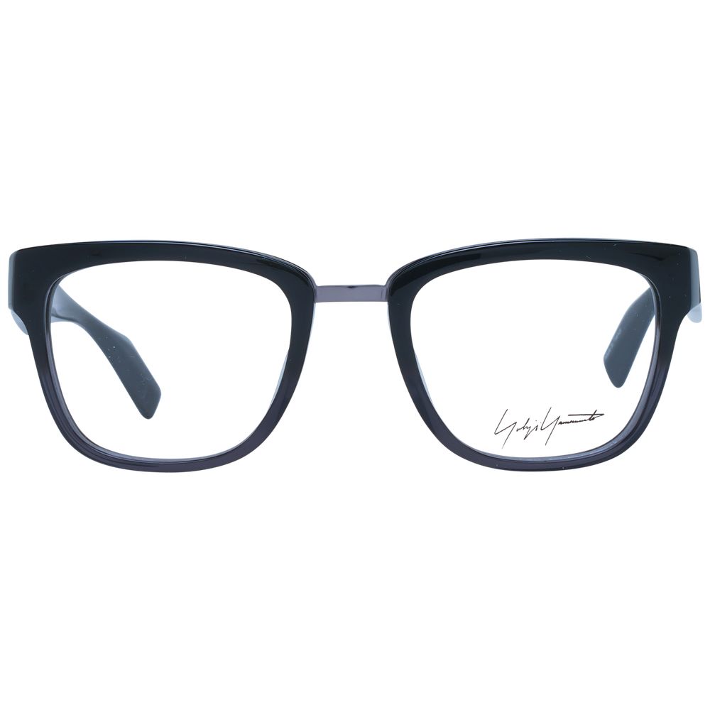 Yohji Yamamoto Unisex Optical Frames – Gray Square Style, 50mm