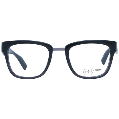 Yohji Yamamoto Unisex Optical Frames – Gray Square Style, 50mm