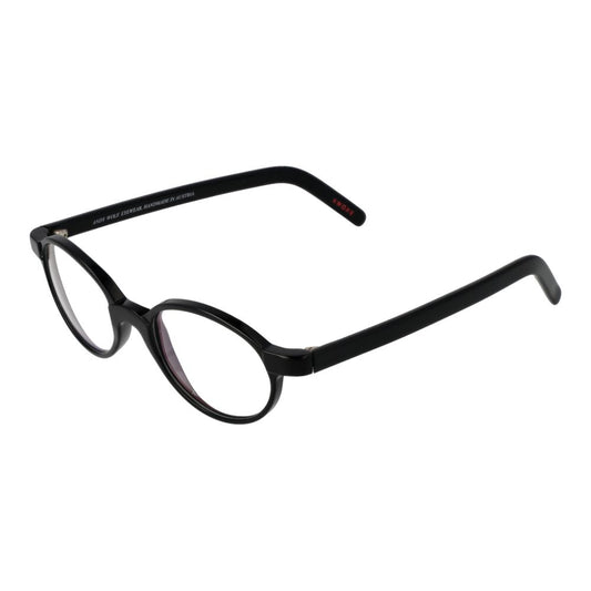 Andy Wolf Black Unisex Optical Frames – Round Full-Rim, 48mm