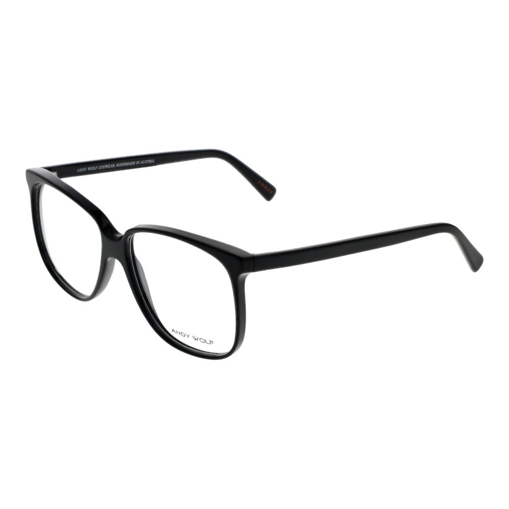 Andy Wolf Unisex Optical Frames – Black Round Frame, 57mm