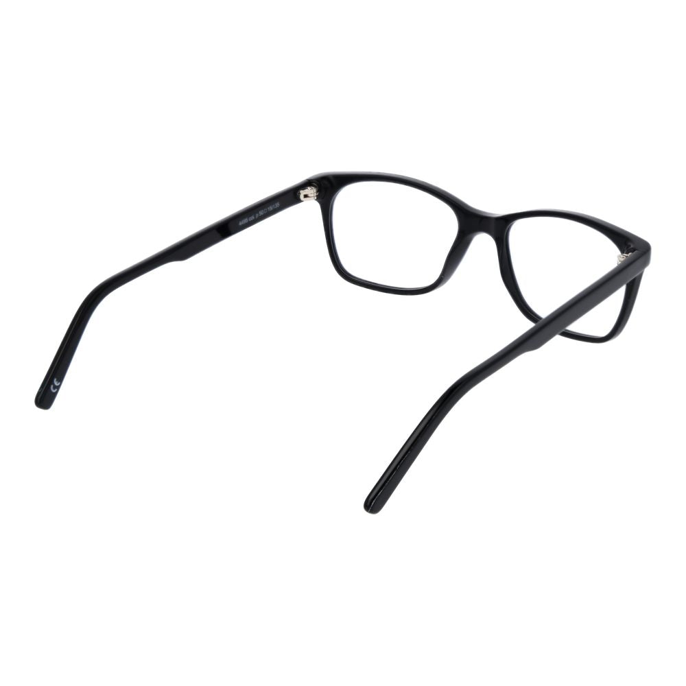 Andy Wolf Black Unisex Optical Frames – Square Full-Rim, 50mm