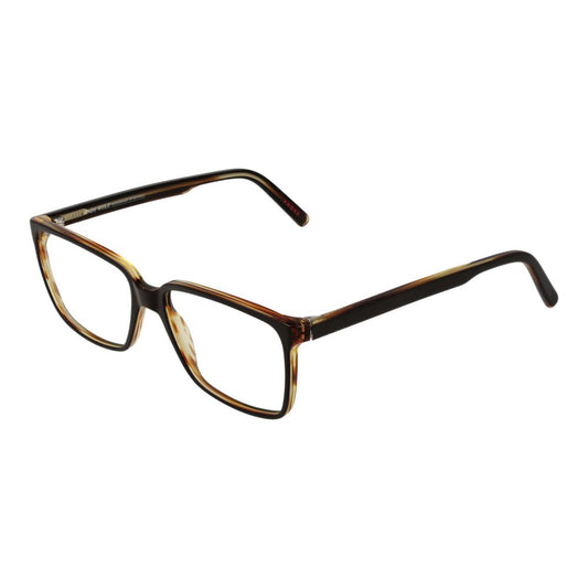 Andy Wolf Brown Unisex Optical Frames – Rectangle Full-Rim, 55mm