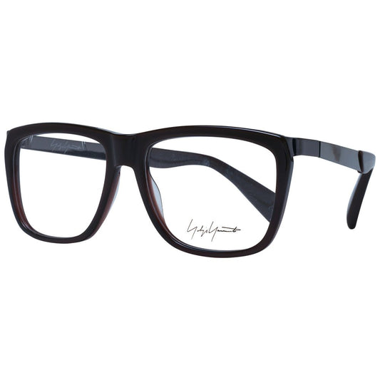 Yohji Yamamoto Brown Unisex Optical Frames – Square Full-Rim