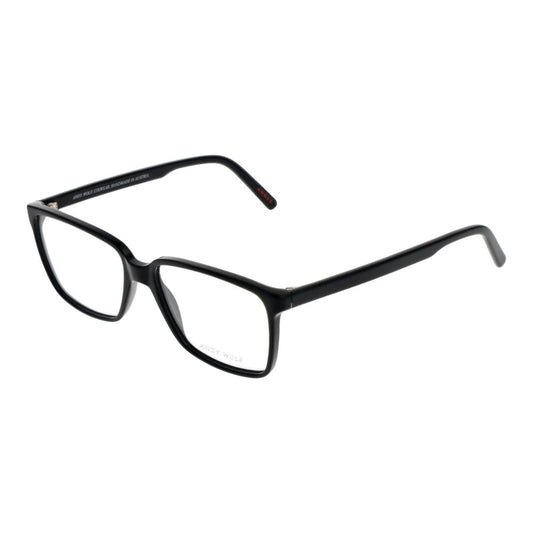 Andy Wolf Black Unisex Optical Frames – Rectangle Demo Lens, 55mm