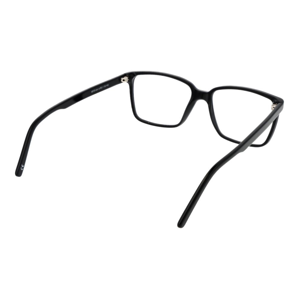 Andy Wolf Black Unisex Optical Frames – Rectangle Demo Lens, 55mm