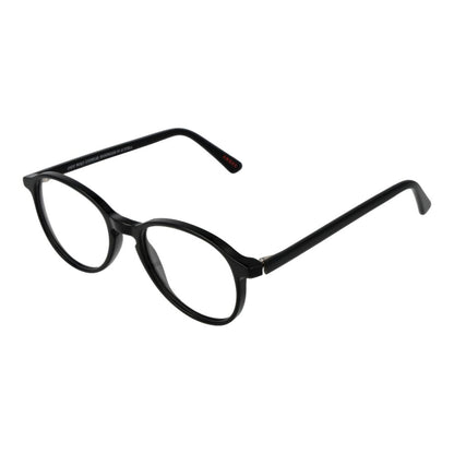 Andy Wolf Black Unisex Optical Frames – Full-Rim Panto Style