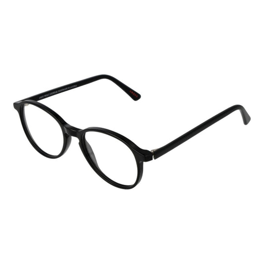 Andy Wolf Black Unisex Optical Frames – Full-Rim Panto Style