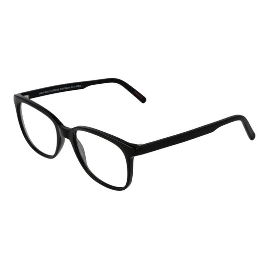 Andy Wolf Black Unisex Optical Frames – Full-Rim Panto Style