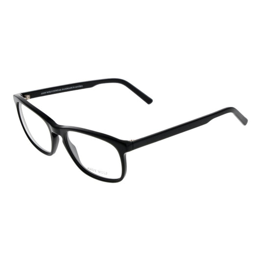 Andy Wolf Black Unisex Optical Frames – Round Full-Rim