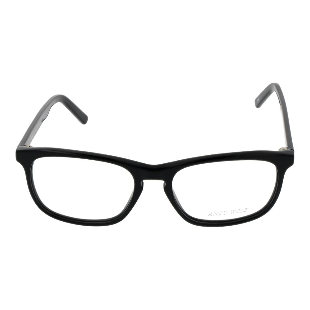 Andy Wolf Black Unisex Optical Frames – Round Full-Rim