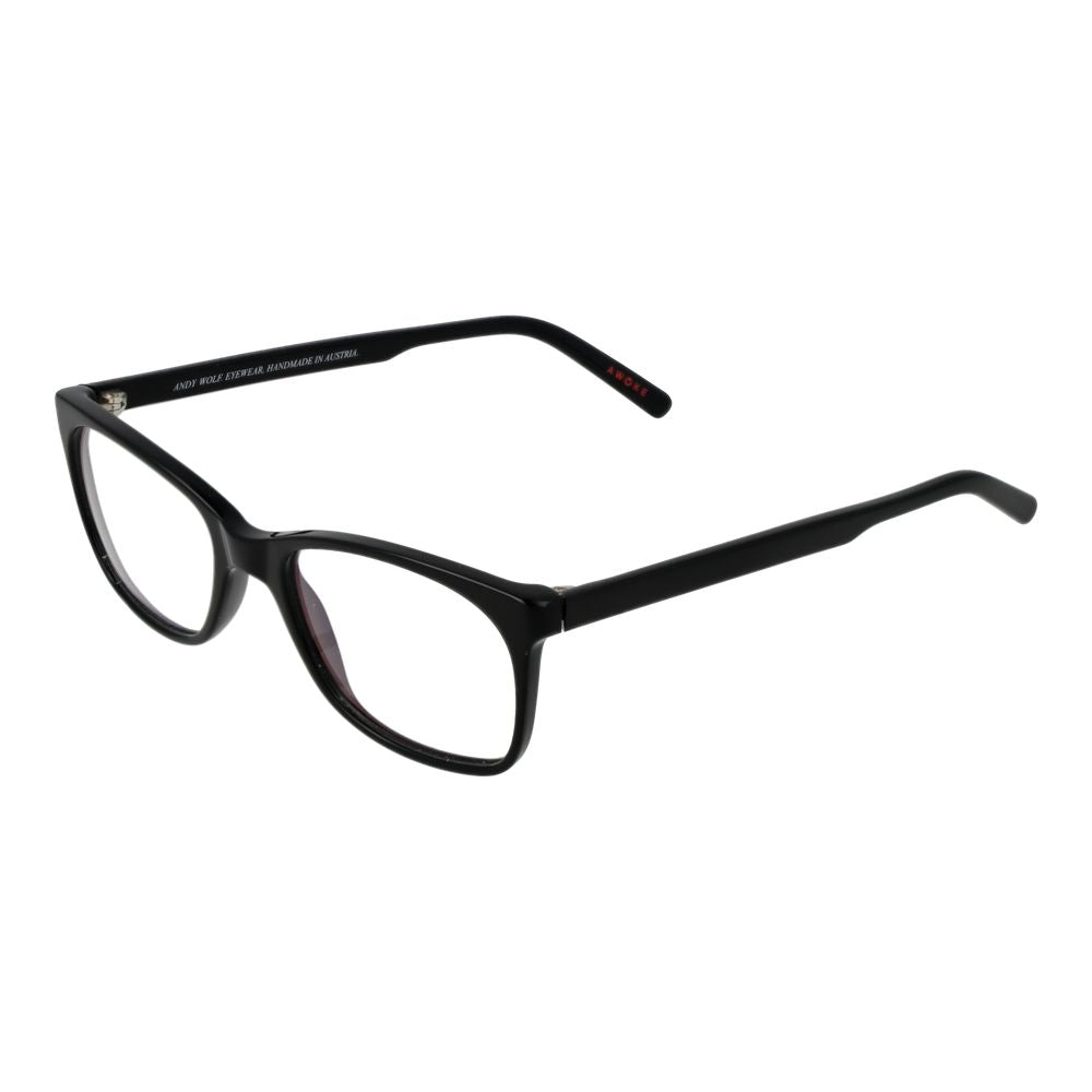 Andy Wolf Black Unisex Optical Frames – Rectangle Full-Rim