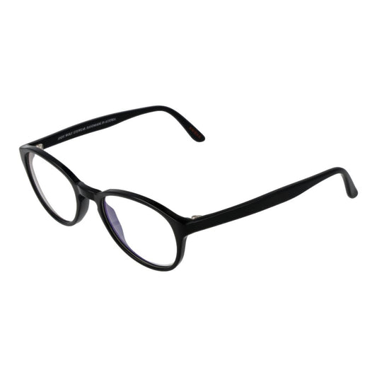 Andy Wolf Black Unisex Optical Frames – Panto Style