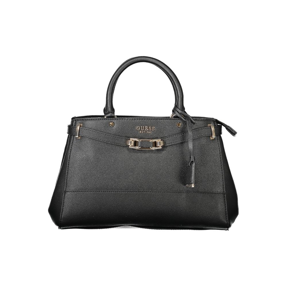 Guess Jeans Black Polyethylene Handbag - Silvye Bag
