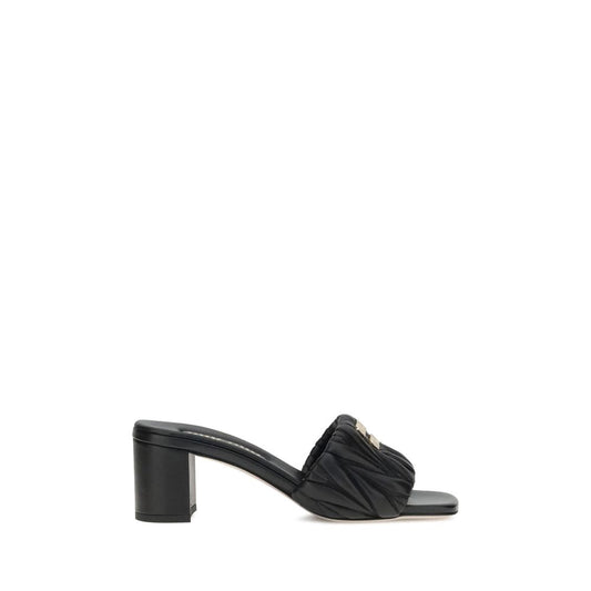 Miu Miu Logoed Sandals - Elegance Redefined