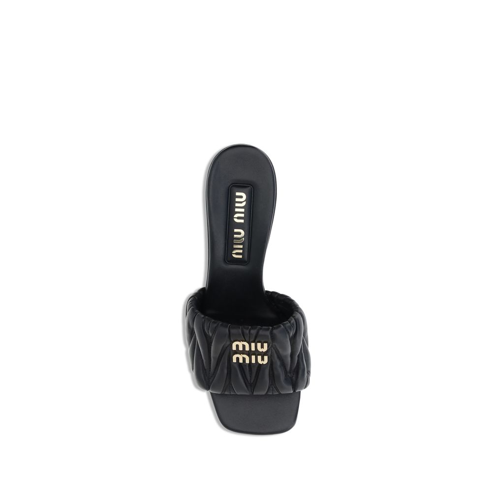 Miu Miu Logoed Sandals - Elegance Redefined