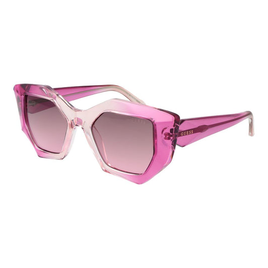 Guess Women’s Sunglasses – Rose Full-Rim Frame with Pink Gradient Lenses, 50mm
