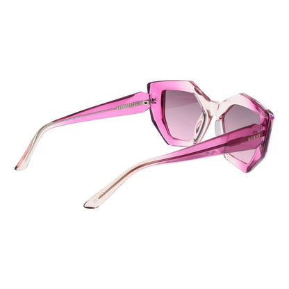 Guess Women’s Sunglasses – Rose Full-Rim Frame with Pink Gradient Lenses, 50mm