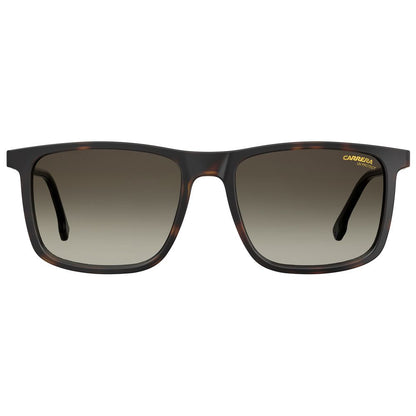Carrera Unisex Sunglasses – Brown Injected Square Frame, 55mm