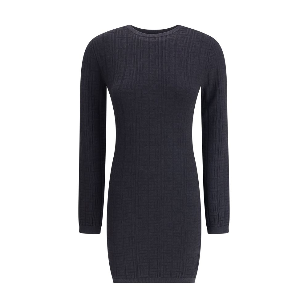 Balmain PB Patterned Short Dress