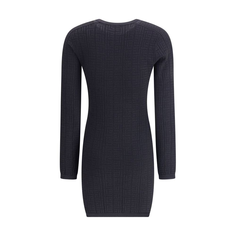 Balmain PB Patterned Short Dress