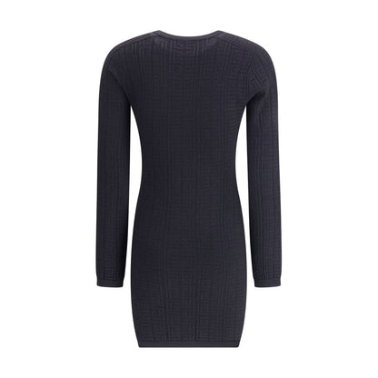 Balmain PB Patterned Short Dress