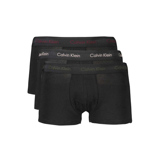 Calvin Klein Black Cotton Underwear Boxer Tri-Pack