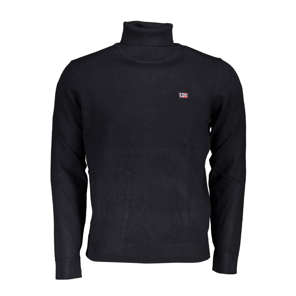 Norway 1963 Blue Fabric Sweater - Classic Turtleneck Pullover