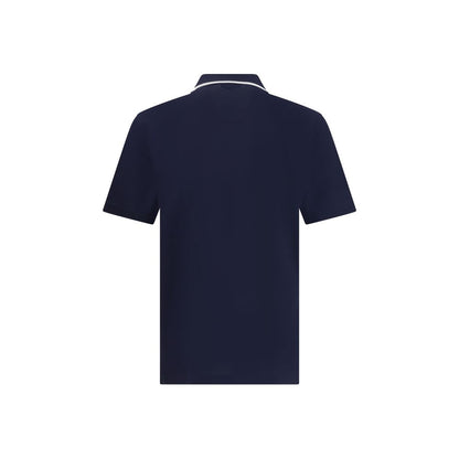 Ferragamo Blue Cotton Polo Shirt - Elegant Casual Wear