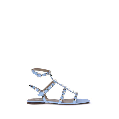 Valentino Garavani Light Blue Rockstud Sandals - Elevate Your Style