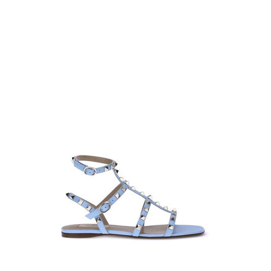Valentino Garavani Light Blue Rockstud Sandals - Elevate Your Style