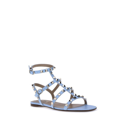 Valentino Garavani Light Blue Rockstud Sandals - Elevate Your Style