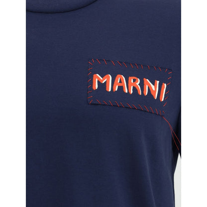 Marni Cotton T-Shirt with Patch