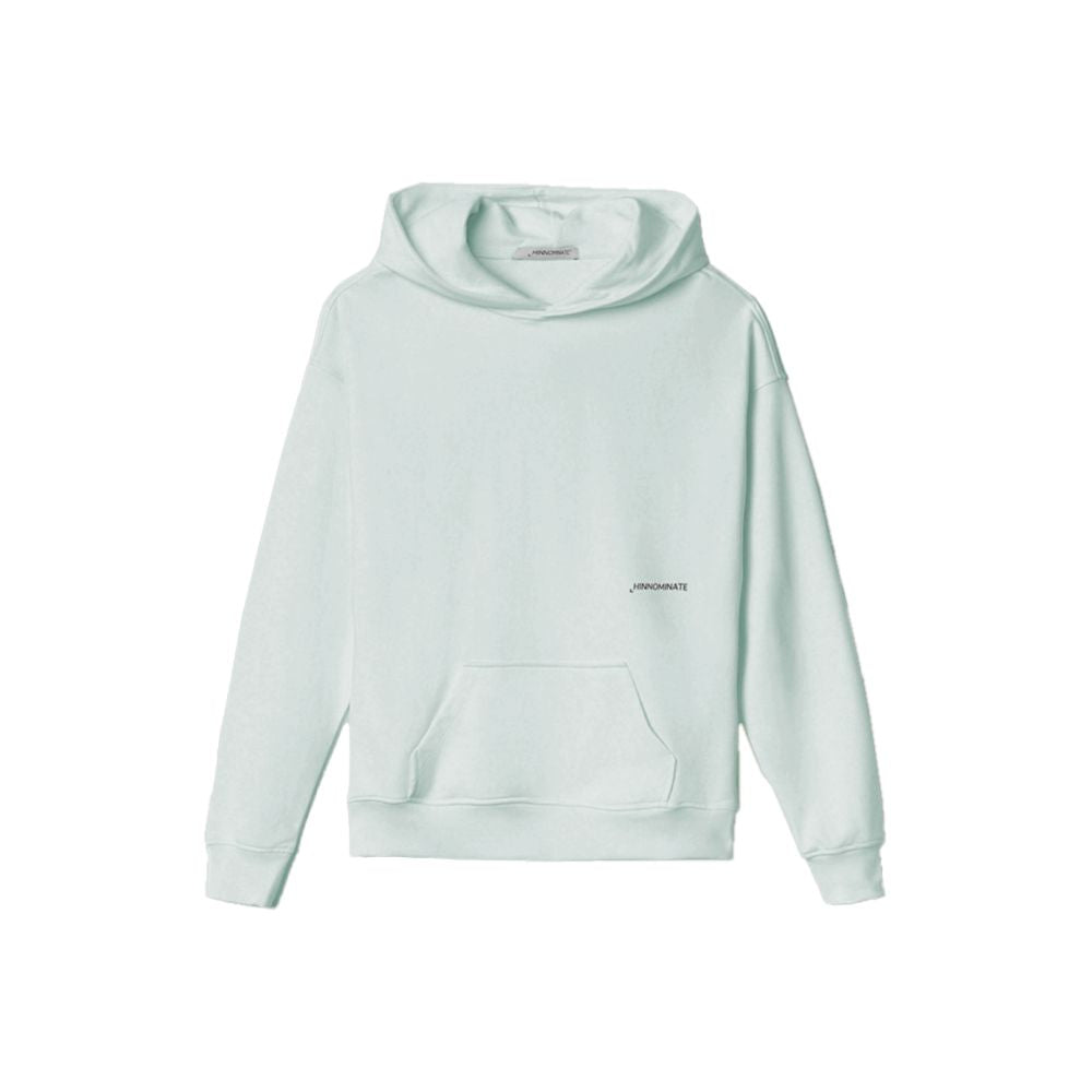 Hinnominate Gray Cotton Sweater with Central Pocket