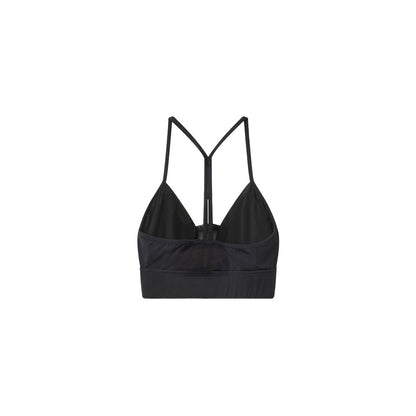 Hinnominate Black Nylon Fitness Top with Tulle Insert