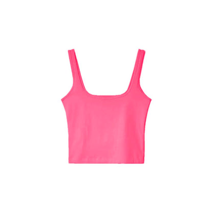 Hinnominate Fuchsia Cotton Tank Top