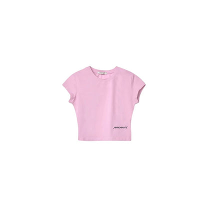 Hinnominate Pink Cotton Short Sleeved T-Shirt