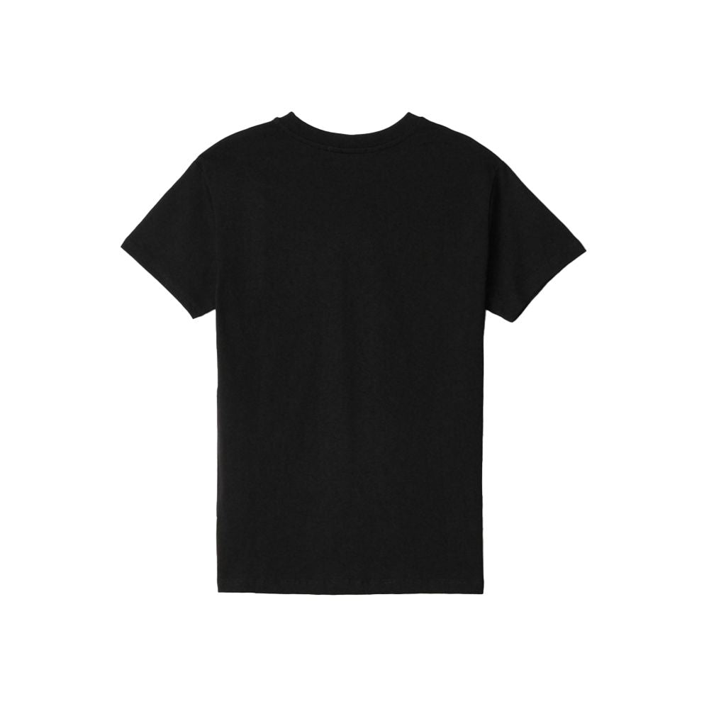 Hinnominate Black Cotton T-Shirt with Embossed Logo