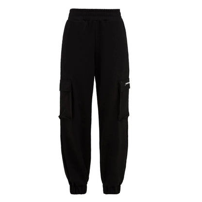 Hinnominate Black Polyester Stretch Long Pants