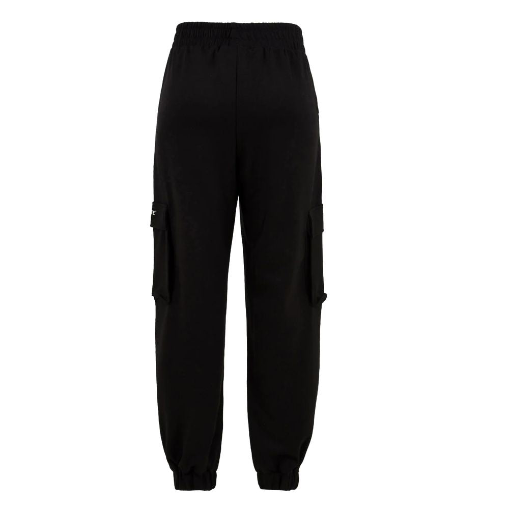 Hinnominate Black Polyester Stretch Long Pants