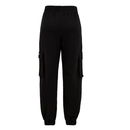 Hinnominate Black Polyester Stretch Long Pants
