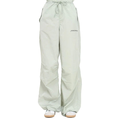 Hinnominate High-Waisted Green Nylon Jeans