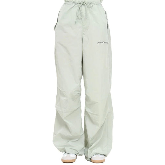 Hinnominate High-Waisted Green Nylon Jeans
